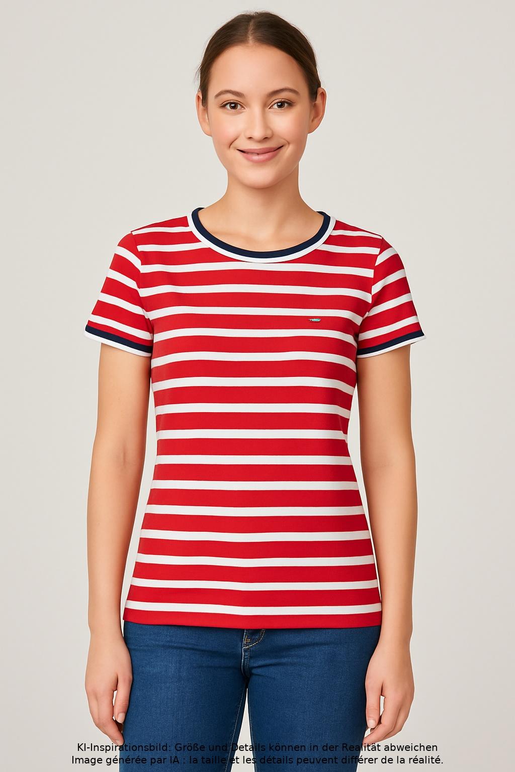 

Tommy Hilfiger Damen T-Shirt, mehrfarbig, Gr. 32