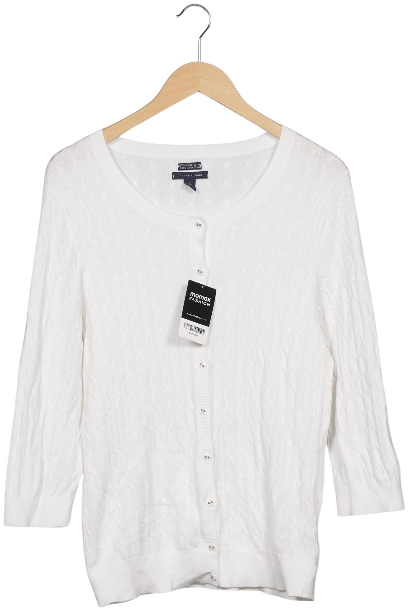 

Tommy Hilfiger Damen Strickjacke, weiß, Gr. 44