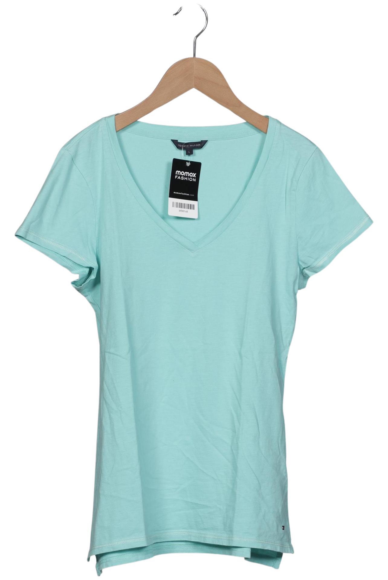 

Tommy Hilfiger Damen T-Shirt, türkis, Gr. 42