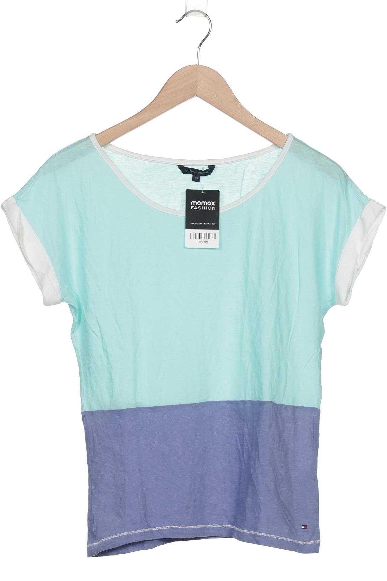 

Tommy Hilfiger Damen T-Shirt, türkis, Gr. 34