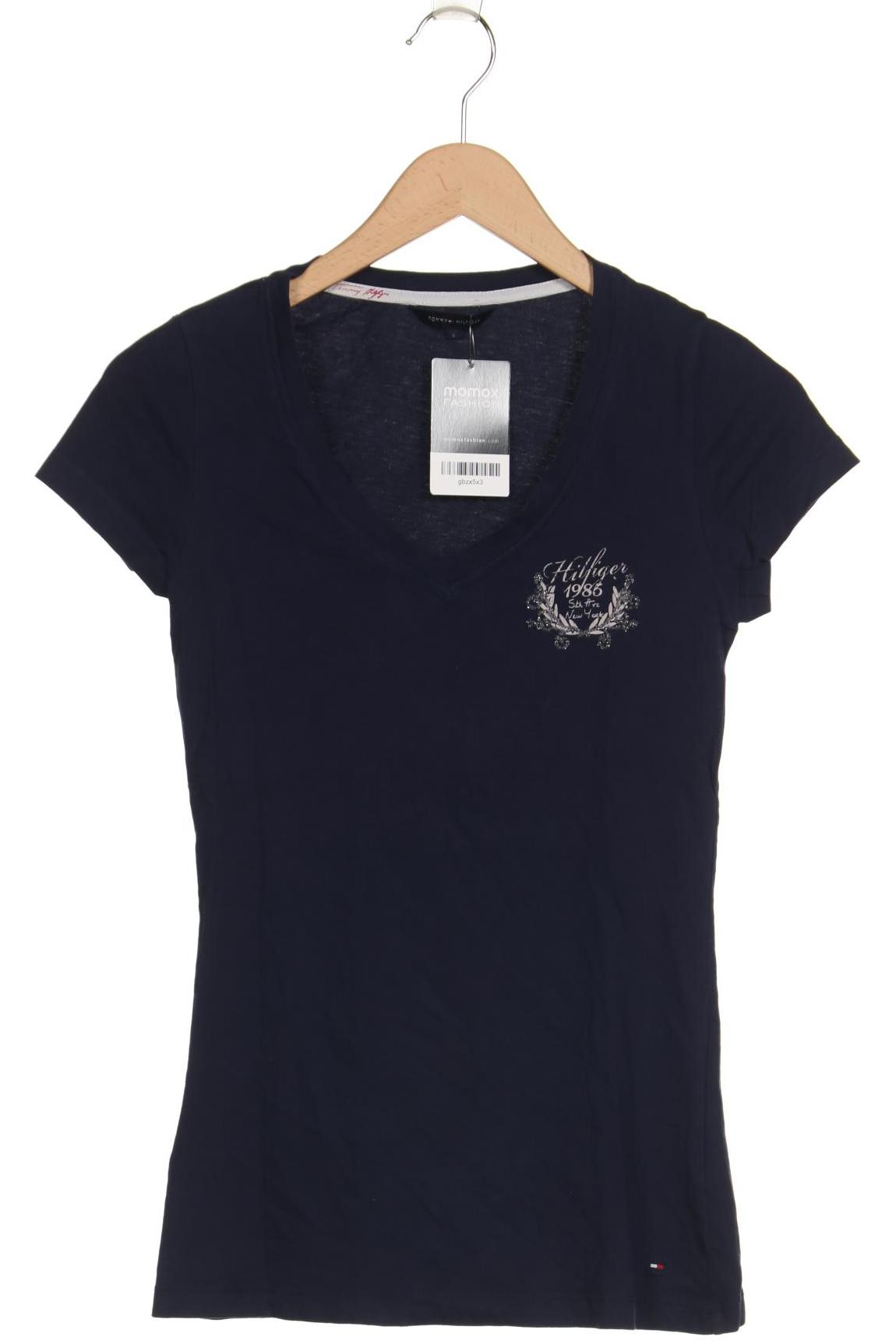

Tommy Hilfiger Damen T-Shirt, marineblau, Gr. 36