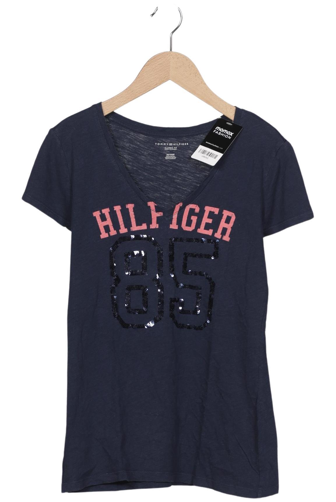

Tommy Hilfiger Damen T-Shirt, marineblau, Gr. 34