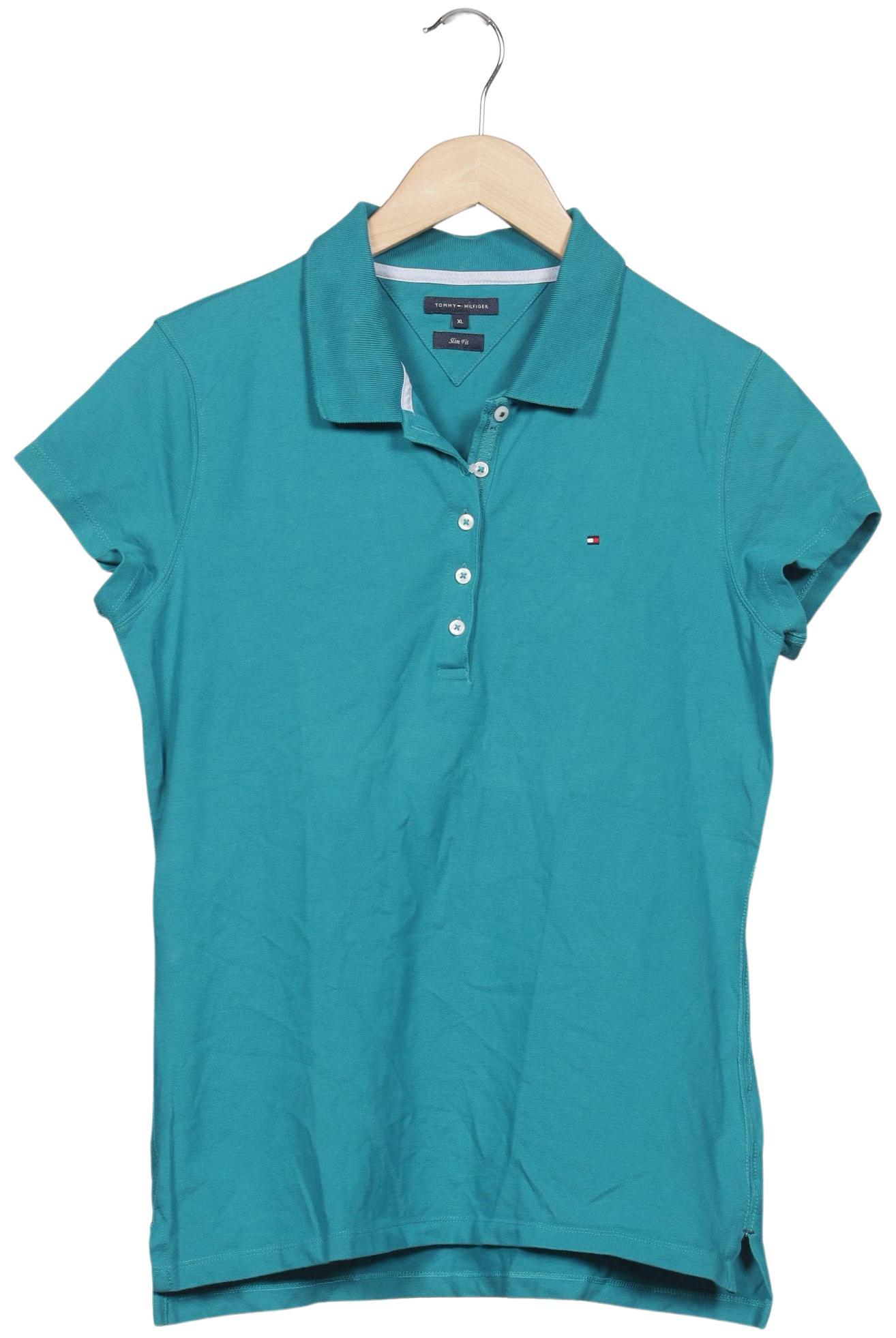 

Tommy Hilfiger Damen Poloshirt, türkis, Gr. 44