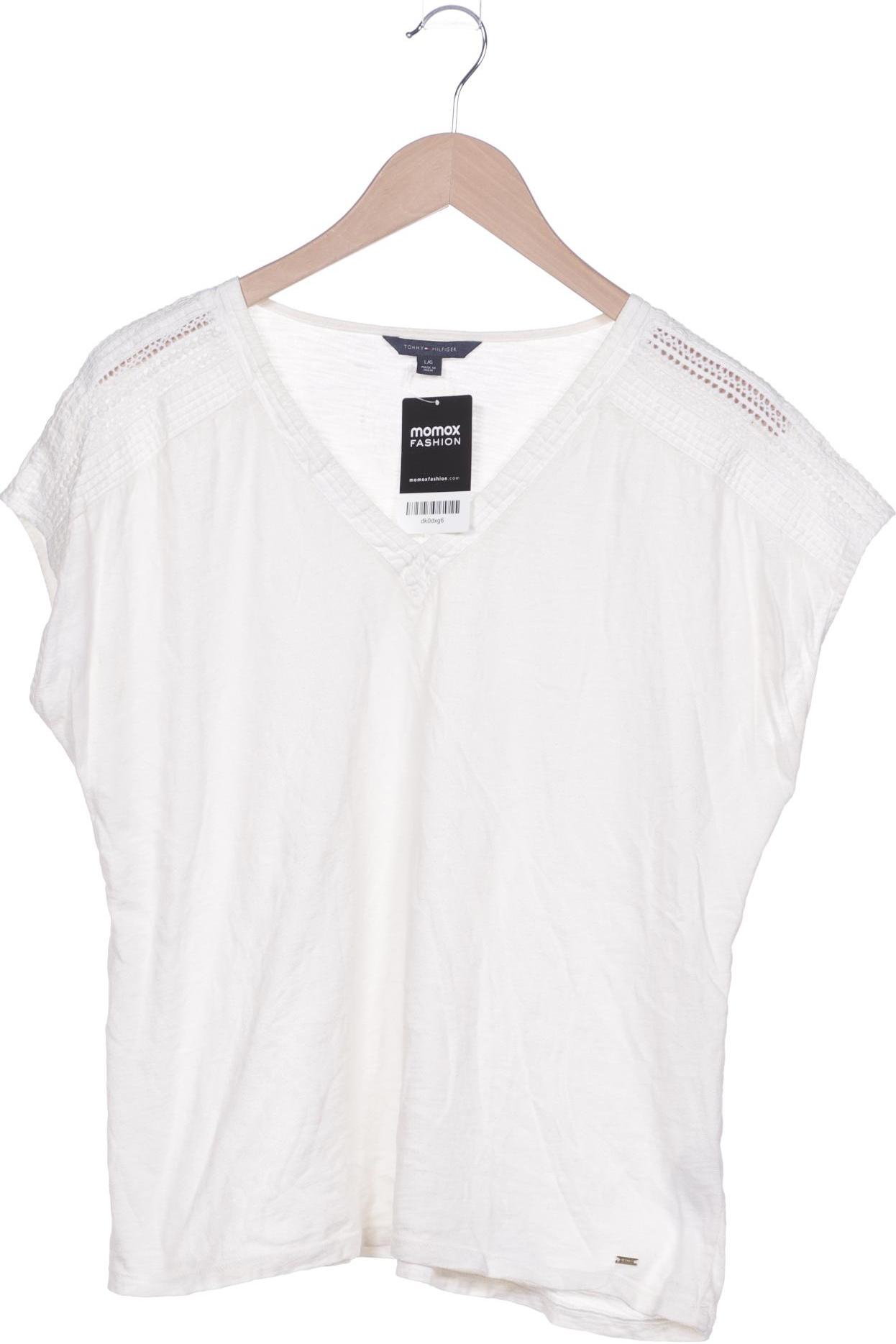 

Tommy Hilfiger Damen T-Shirt, cremeweiß, Gr. 42