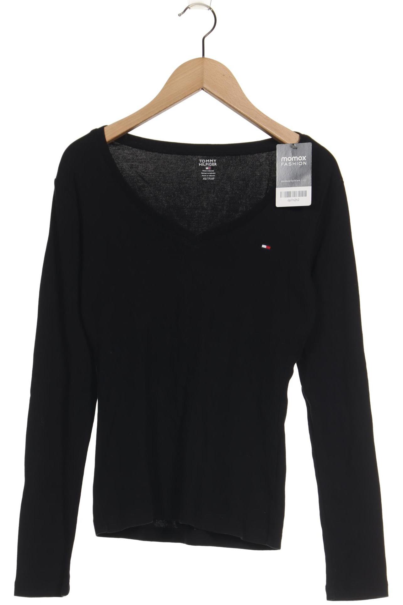 

Tommy Hilfiger Damen Langarmshirt, schwarz, Gr. 34