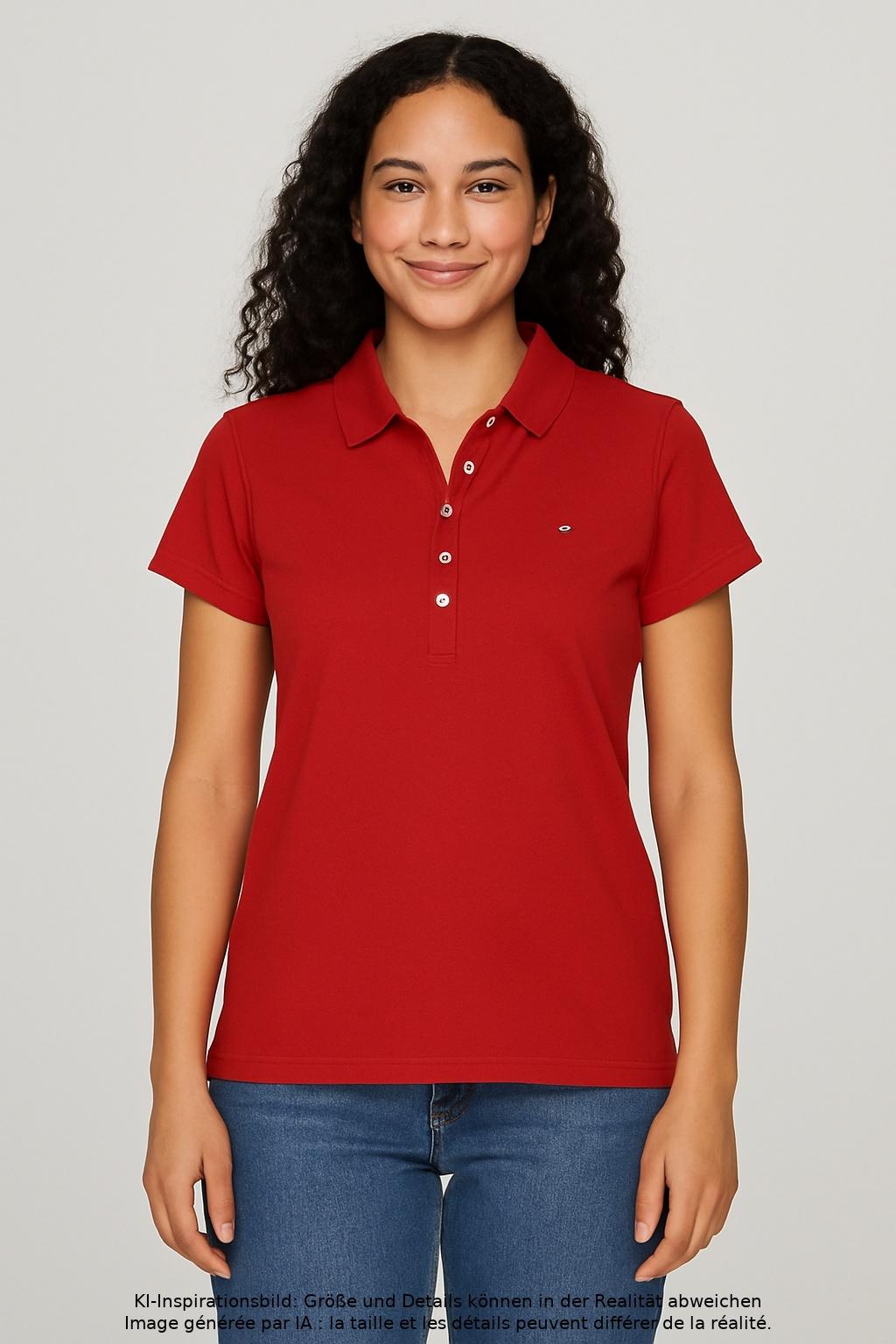 

Tommy Hilfiger Damen Poloshirt, rot, Gr. 38