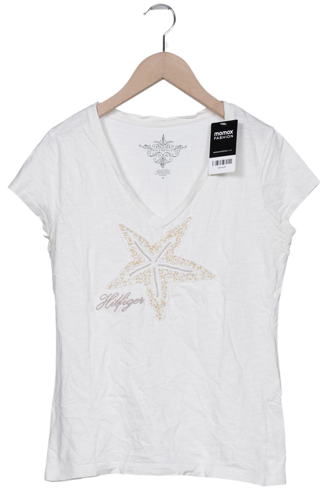 

Tommy Hilfiger Damen T-Shirt, cremeweiß, Gr. 38