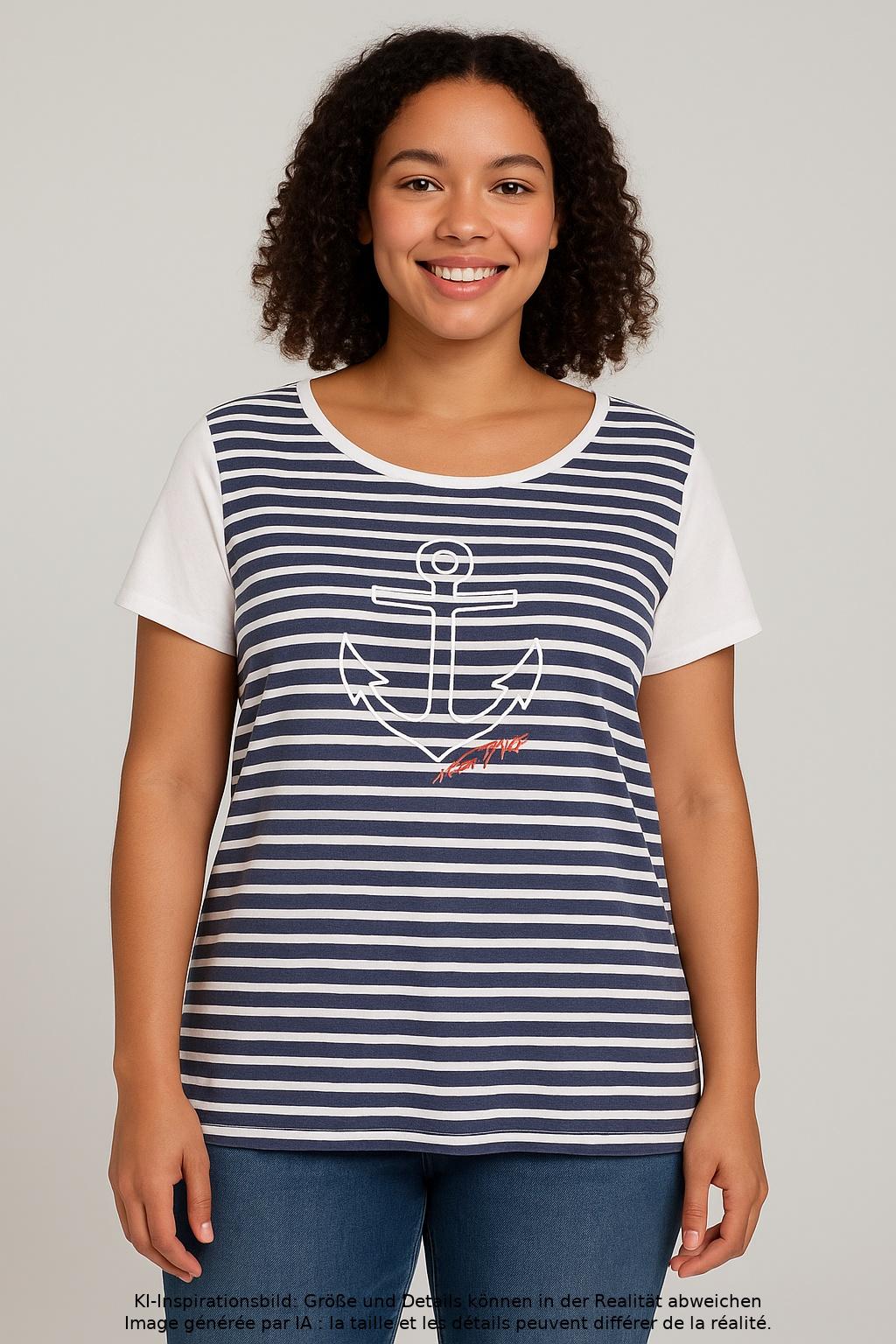 

Tommy Hilfiger Damen T-Shirt, mehrfarbig, Gr. 46