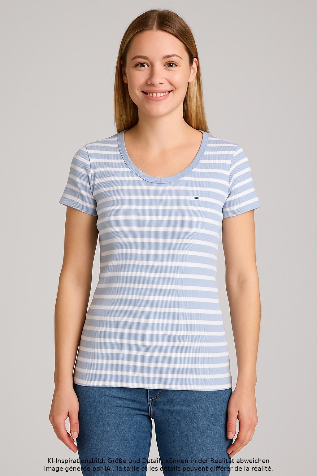 

Tommy Hilfiger Damen T-Shirt, mehrfarbig, Gr. 38