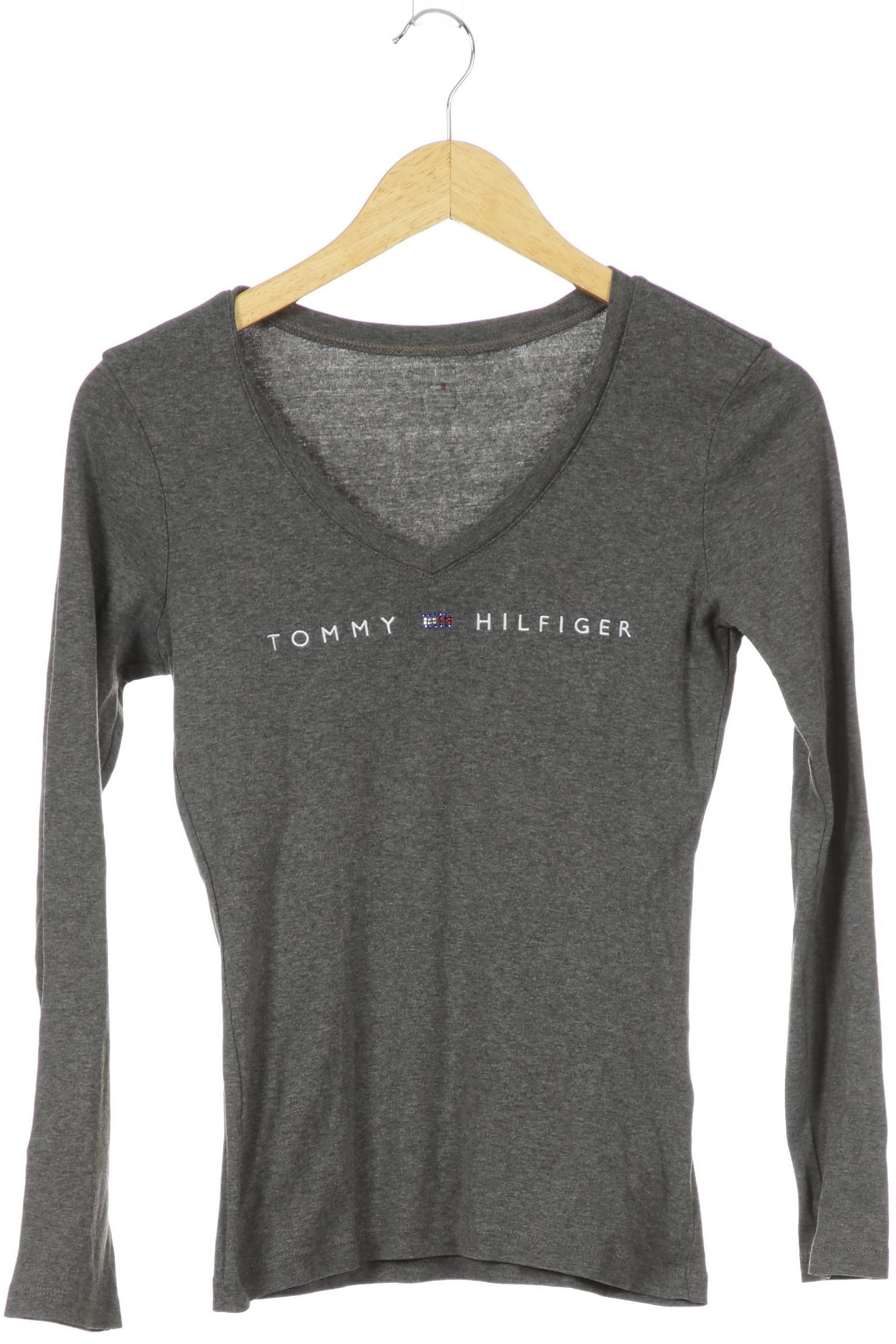 

Tommy Hilfiger Damen Langarmshirt, grau, Gr. 36