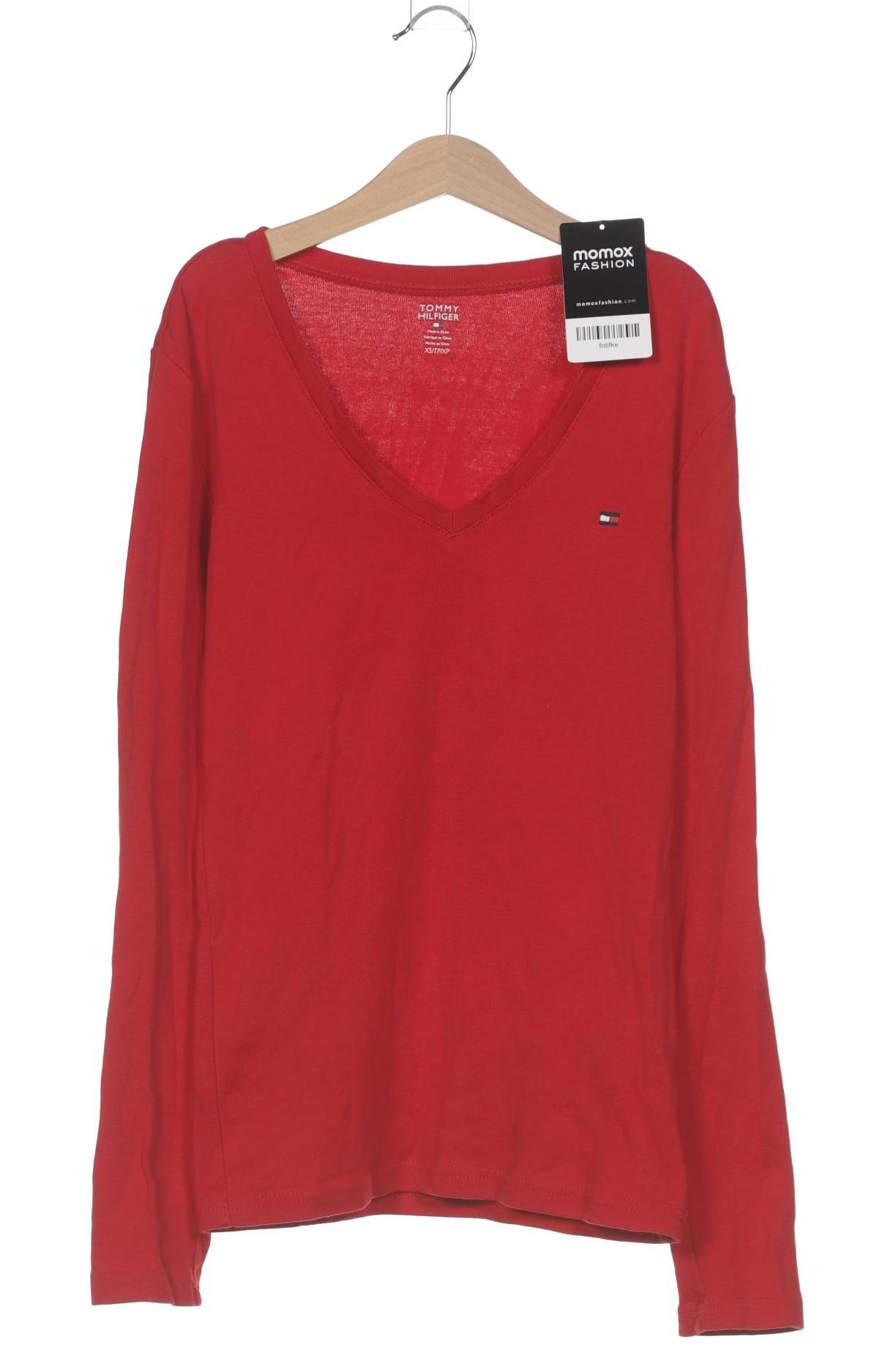

Tommy Hilfiger Damen Langarmshirt, rot, Gr. 34
