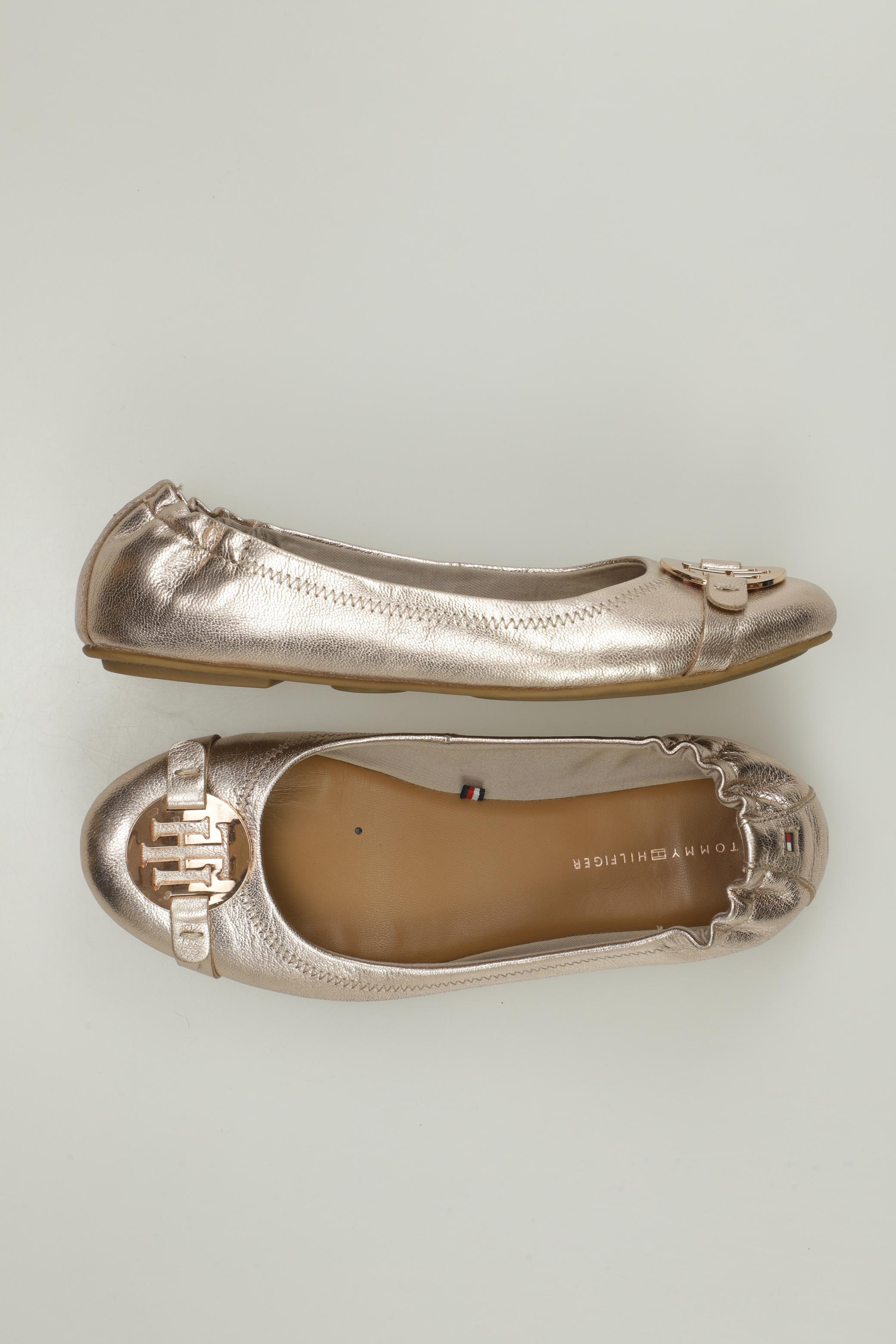 

Tommy Hilfiger Damen Ballerinas, gold, Gr. 37