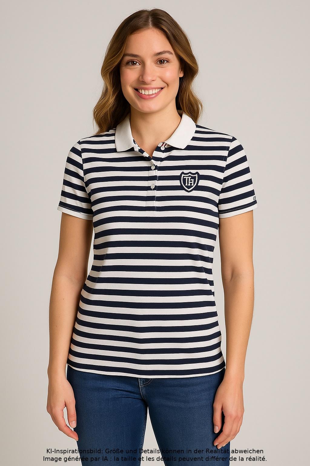 

Tommy Hilfiger Damen Poloshirt, mehrfarbig, Gr. 42