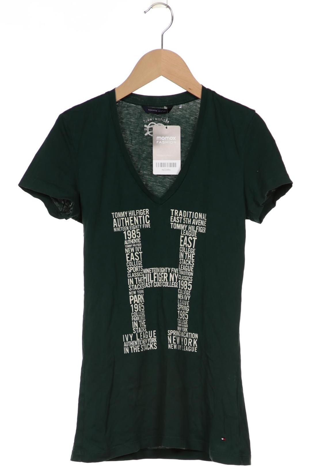 

Tommy Hilfiger Damen T-Shirt, grün, Gr. 34