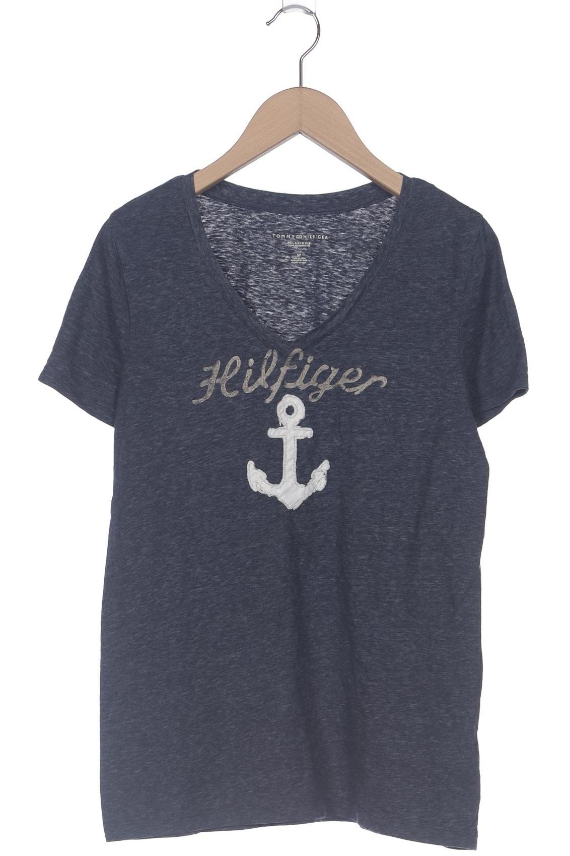 

Tommy Hilfiger Damen T-Shirt, marineblau, Gr. 36