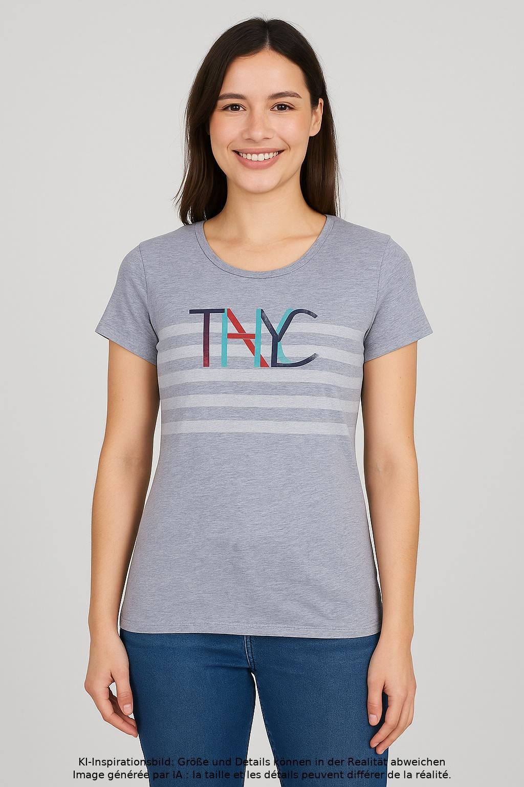 

Tommy Hilfiger Damen T-Shirt, grau, Gr. 36