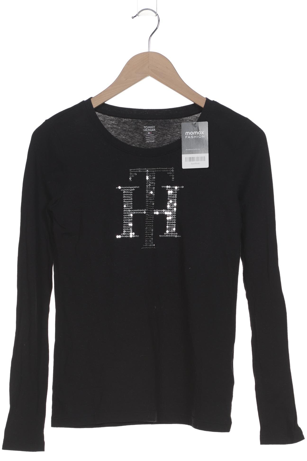 

Tommy Hilfiger Damen Langarmshirt, schwarz, Gr. 34