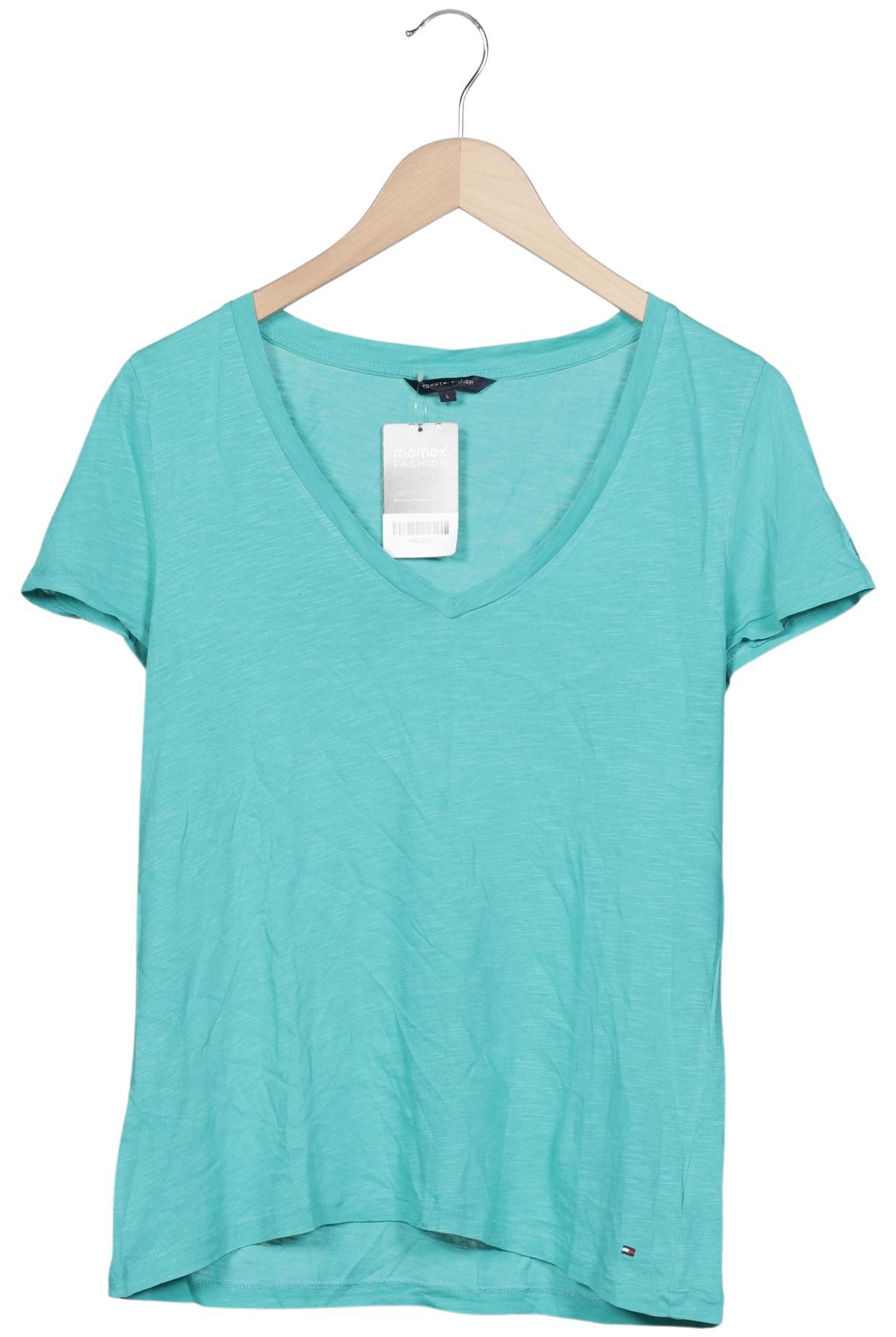 

Tommy Hilfiger Damen T-Shirt, türkis, Gr. 42