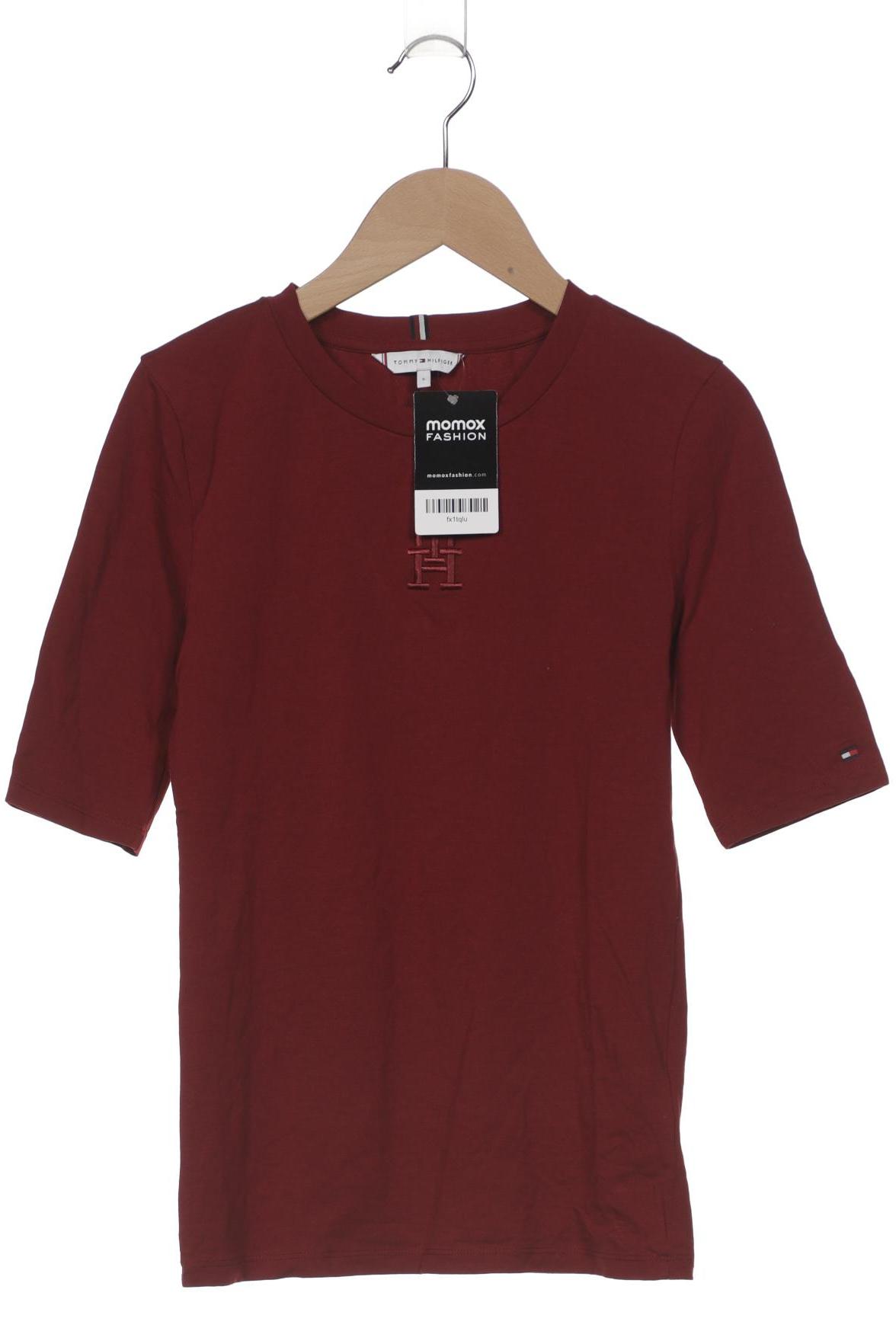 

Tommy Hilfiger Damen T-Shirt, bordeaux, Gr. 36