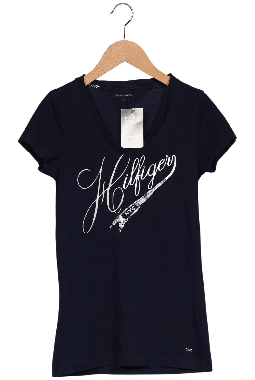 

Tommy Hilfiger Damen T-Shirt, marineblau, Gr. 36