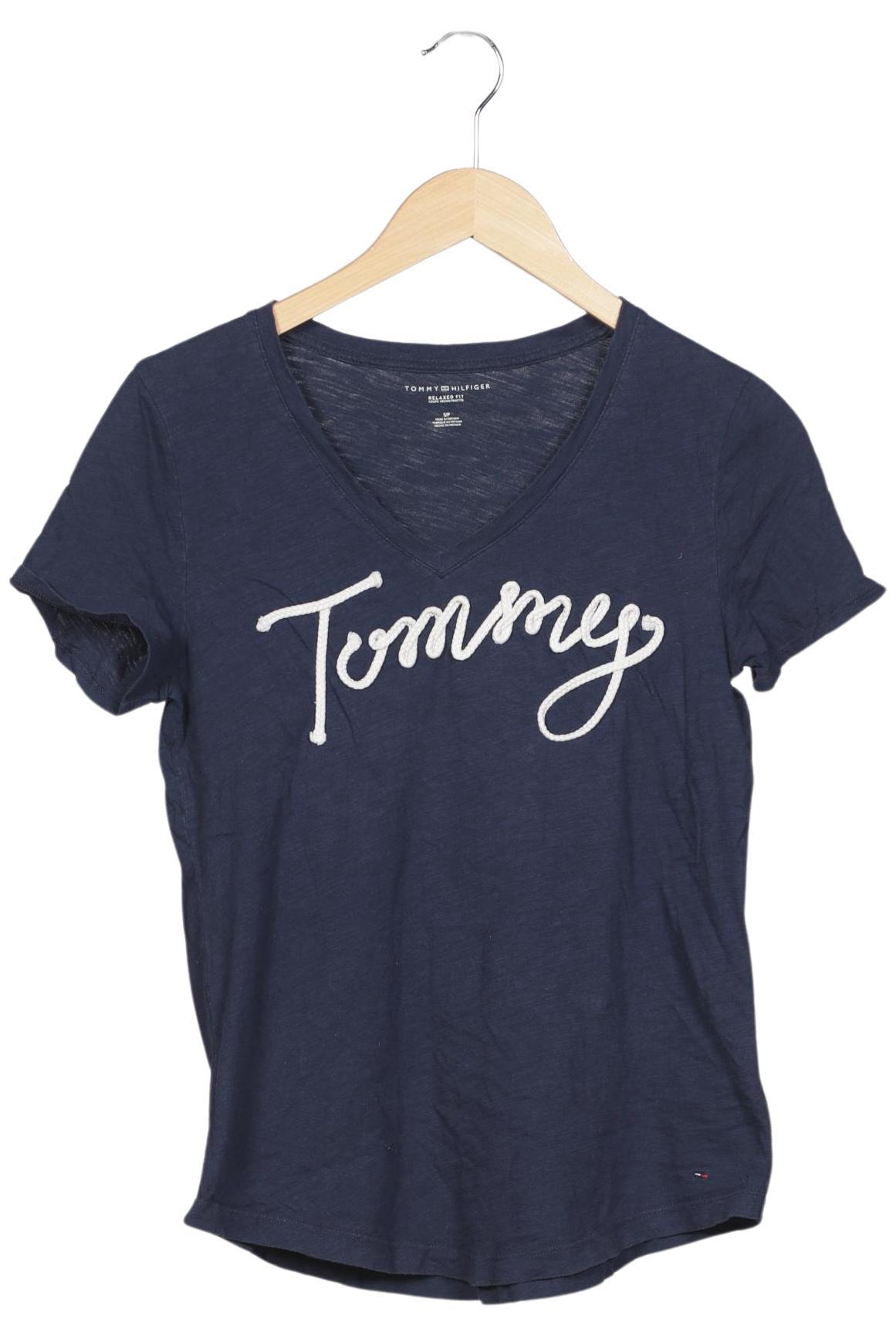 

Tommy Hilfiger Damen T-Shirt, marineblau, Gr. 36