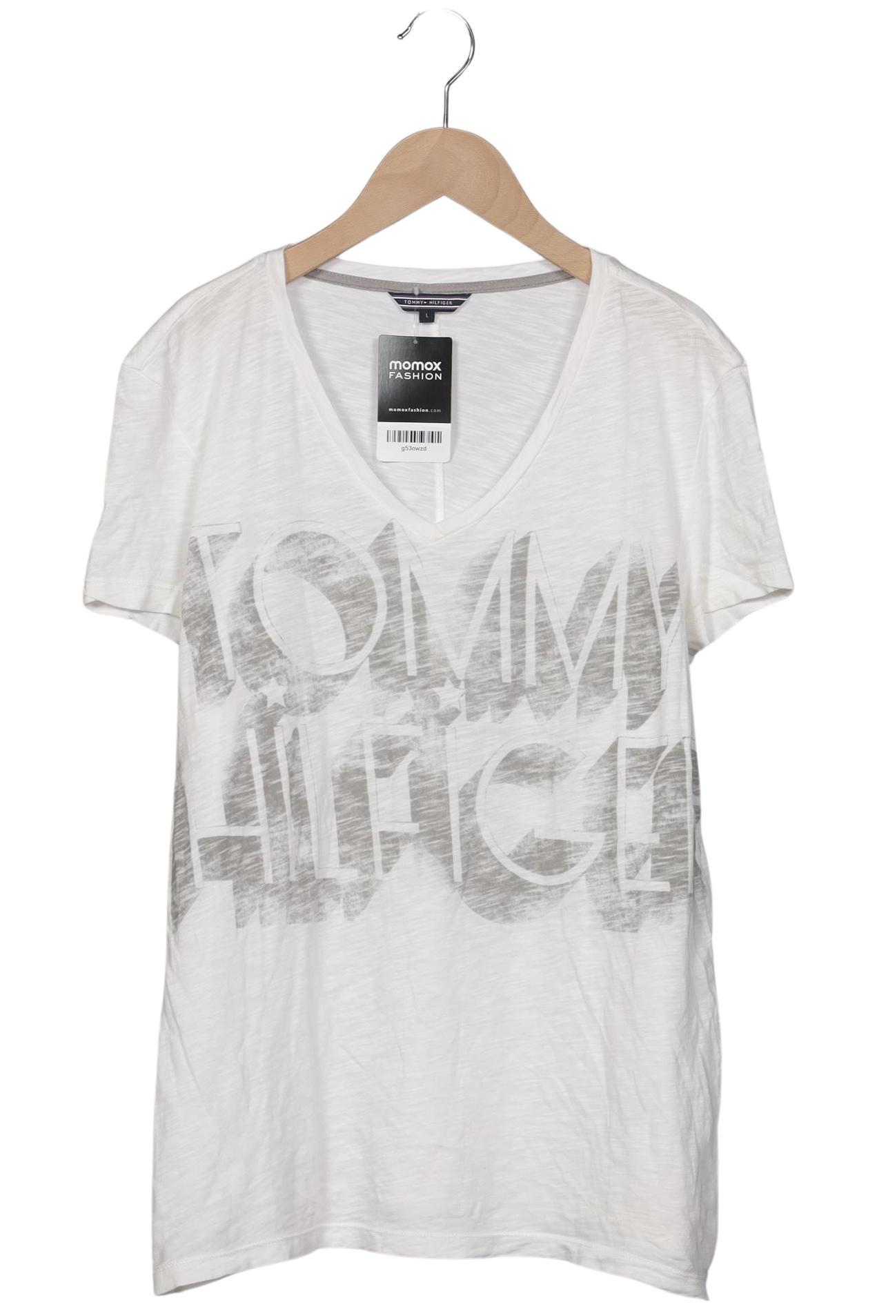 

Tommy Hilfiger Damen T-Shirt, cremeweiß, Gr. 42