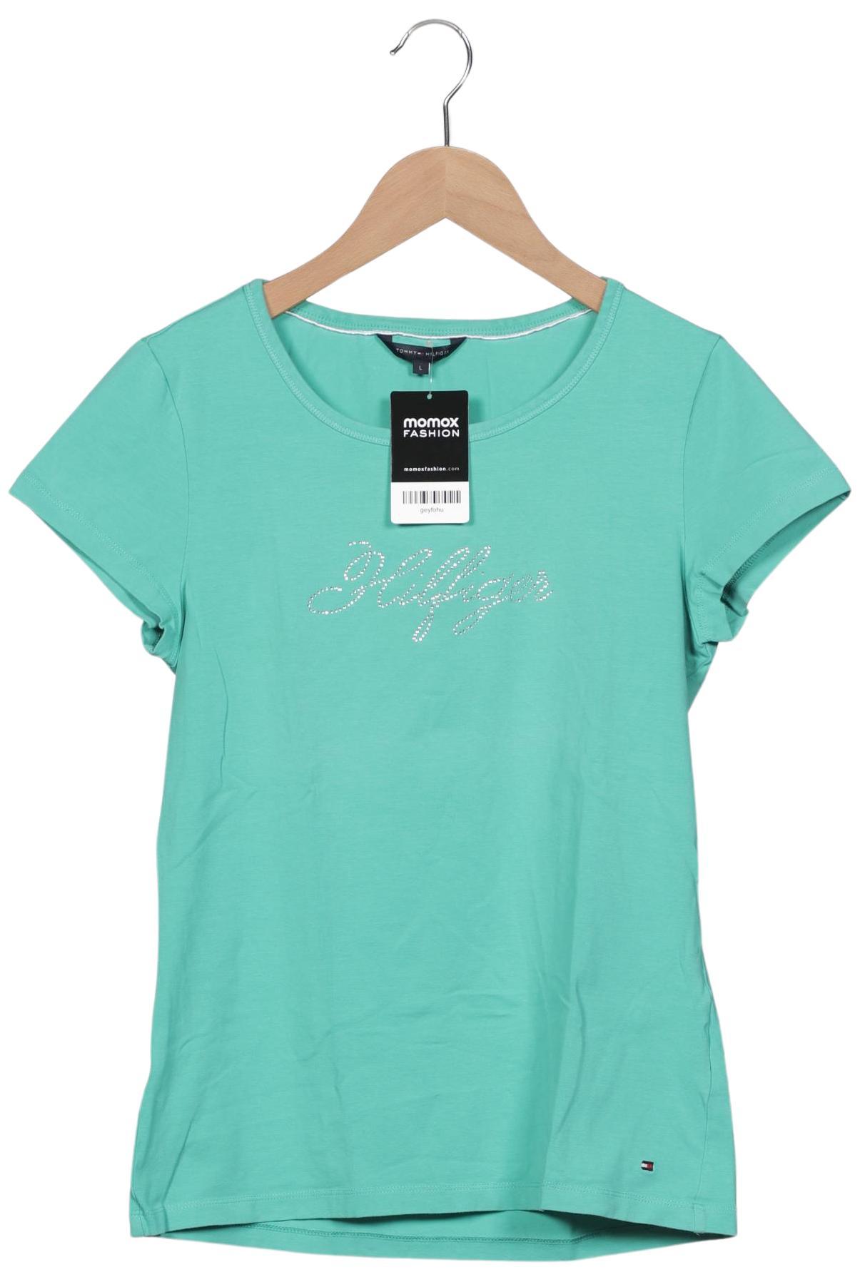 

Tommy Hilfiger Damen T-Shirt, türkis, Gr. 42