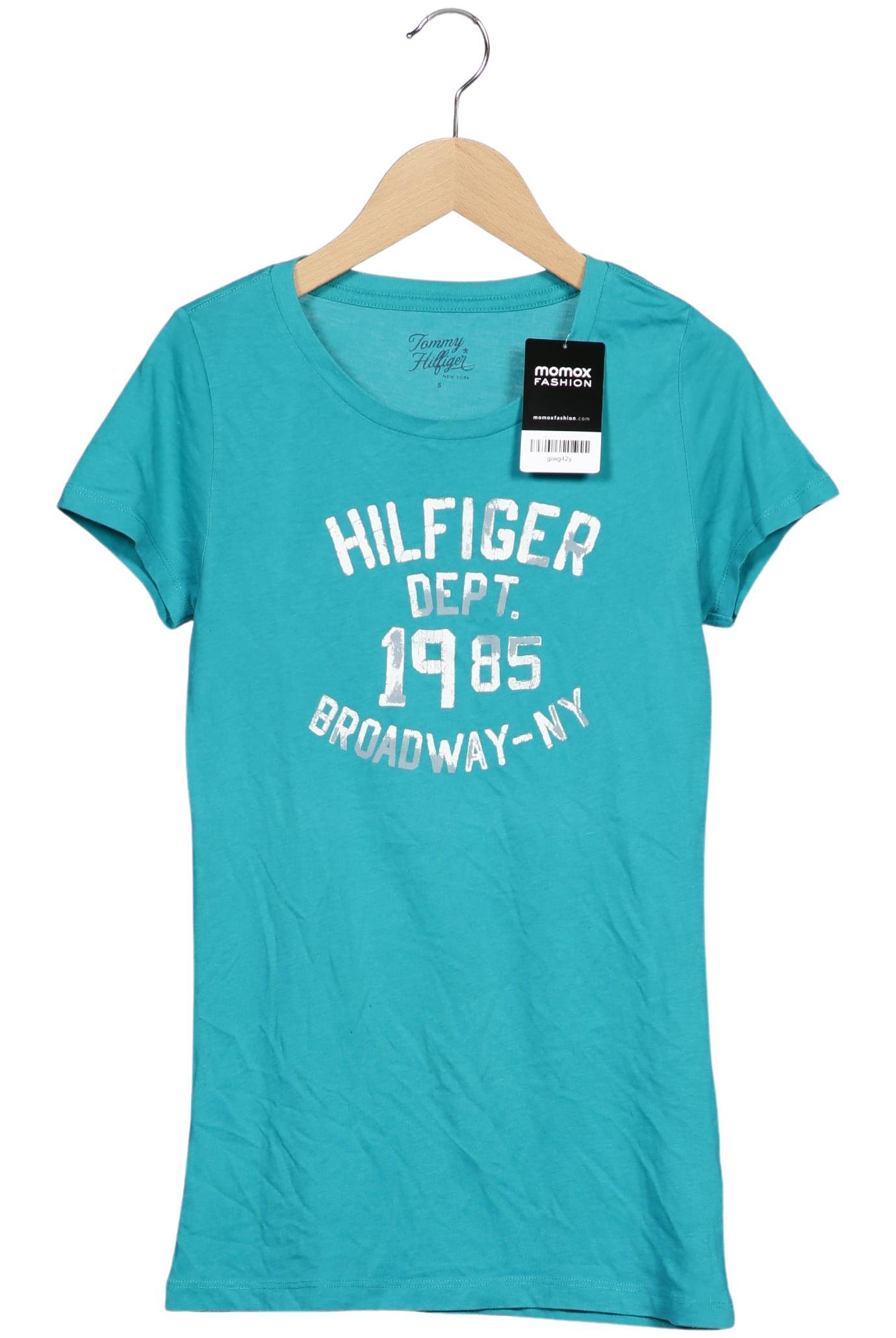 

Tommy Hilfiger Damen T-Shirt, türkis, Gr. 36