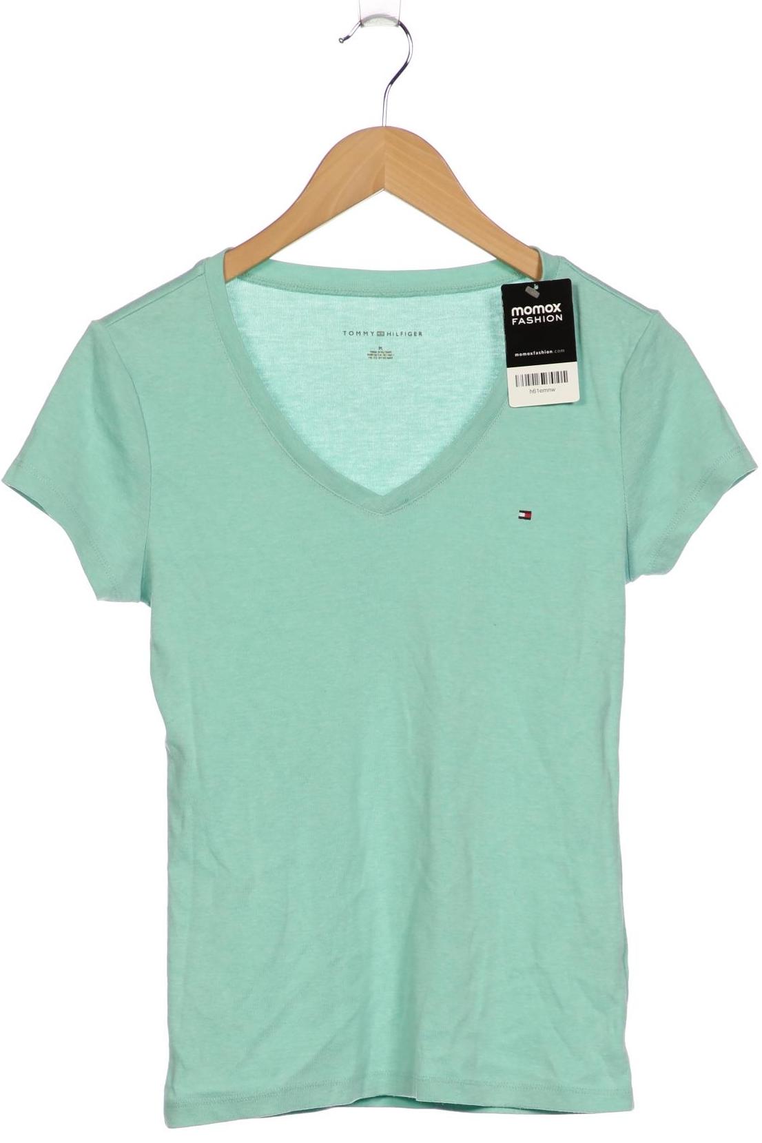 

Tommy Hilfiger Damen T-Shirt, türkis, Gr. 38