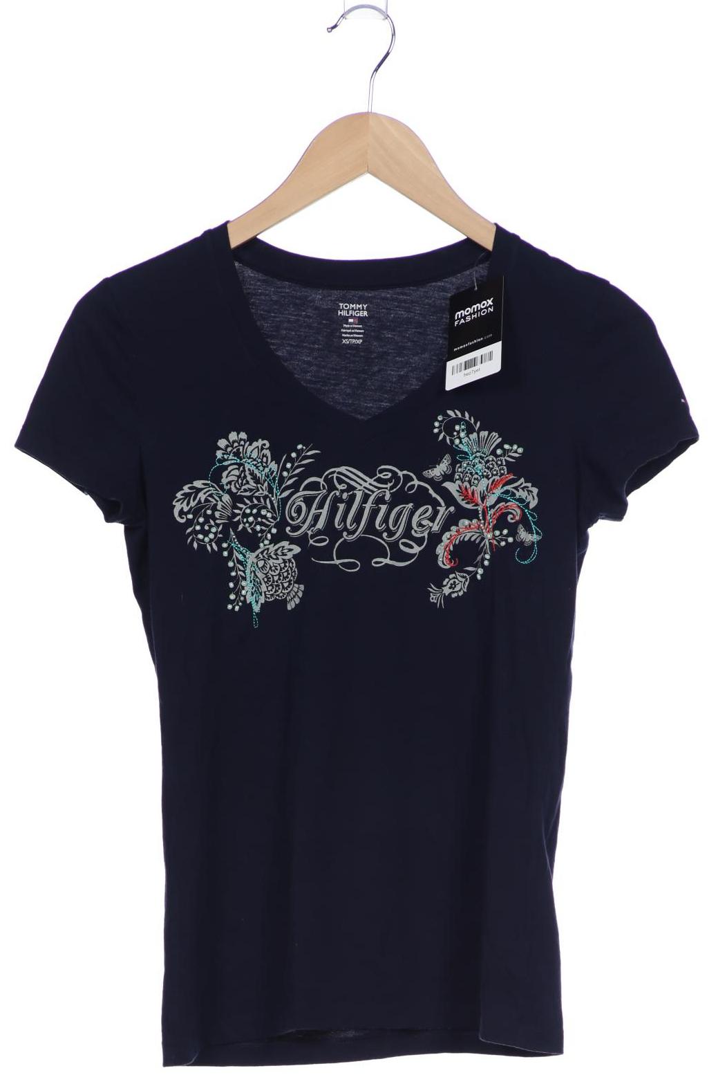 

Tommy Hilfiger Damen T-Shirt, marineblau, Gr. 34