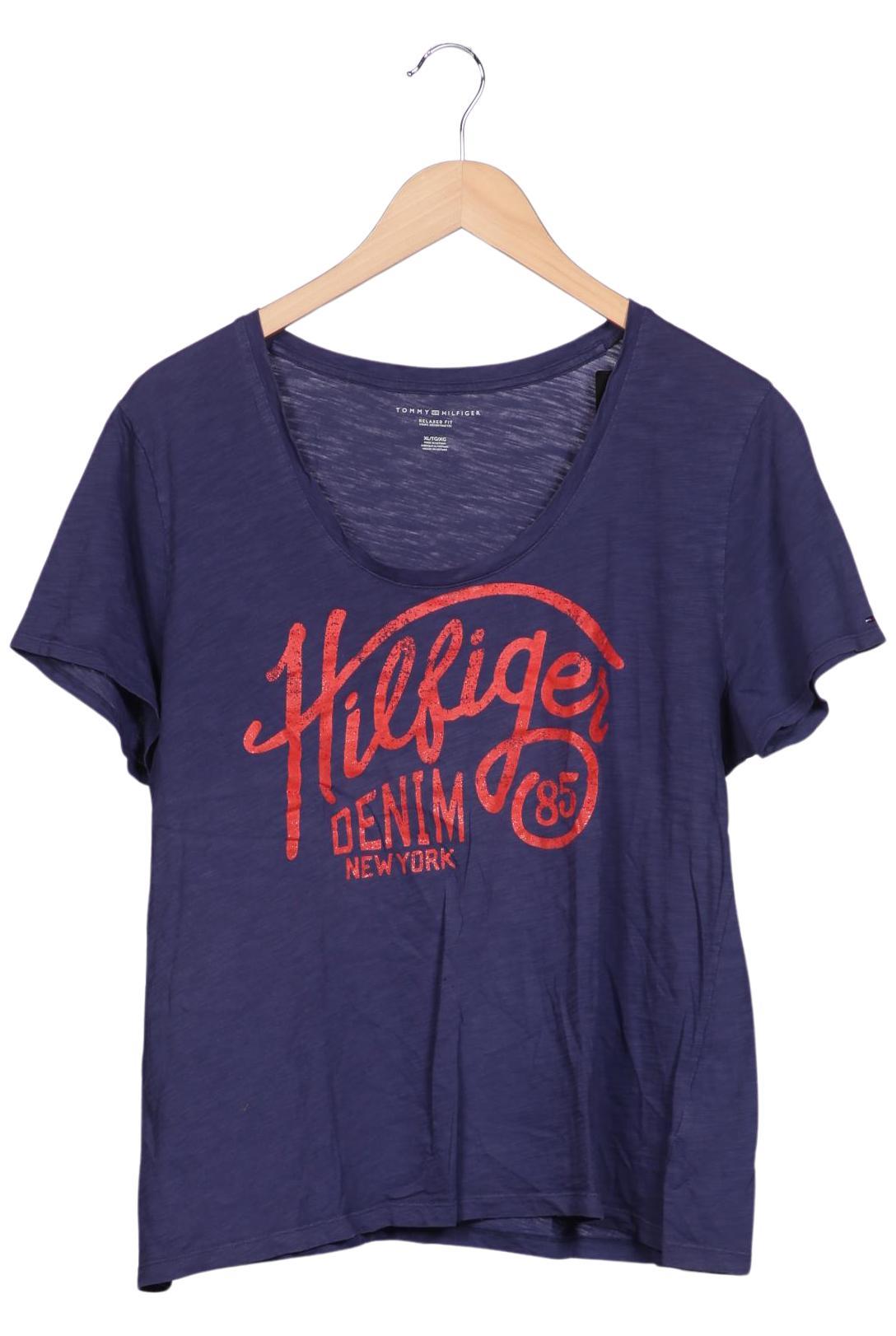 

Tommy Hilfiger Damen T-Shirt, marineblau, Gr. 44