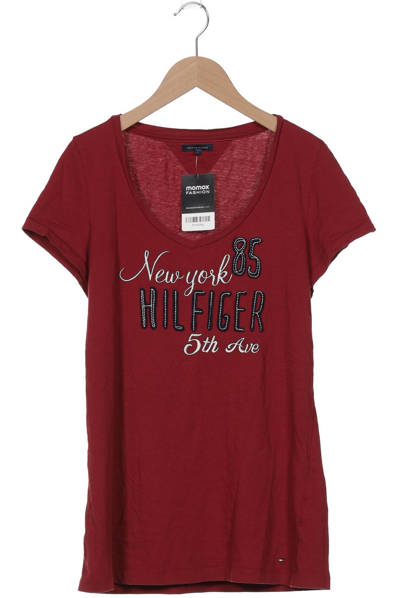 

Tommy Hilfiger Damen T-Shirt, bordeaux, Gr. 42