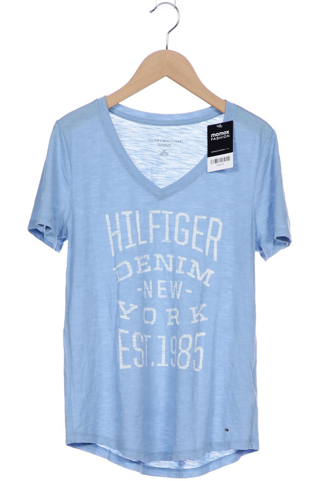 

Tommy Hilfiger Damen T-Shirt, hellblau, Gr. 36