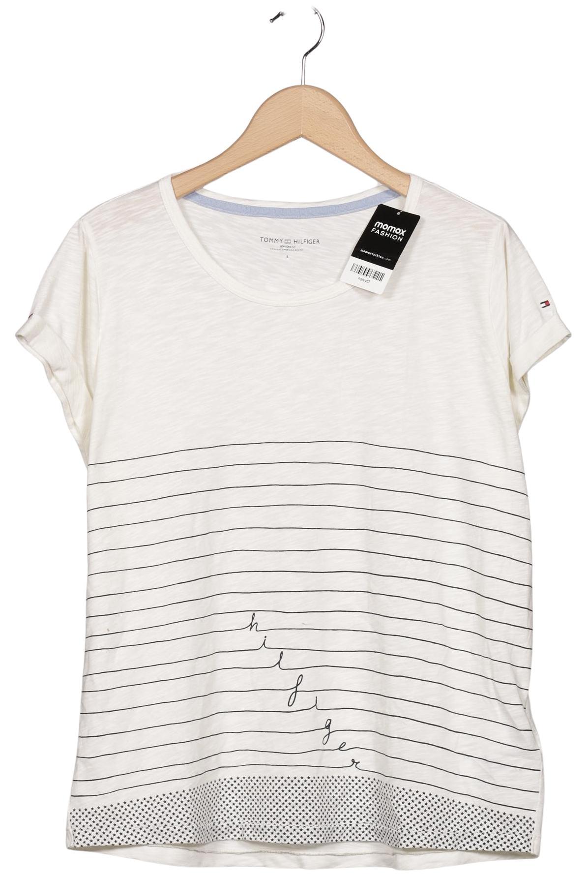

Tommy Hilfiger Damen T-Shirt, cremeweiß, Gr. 42