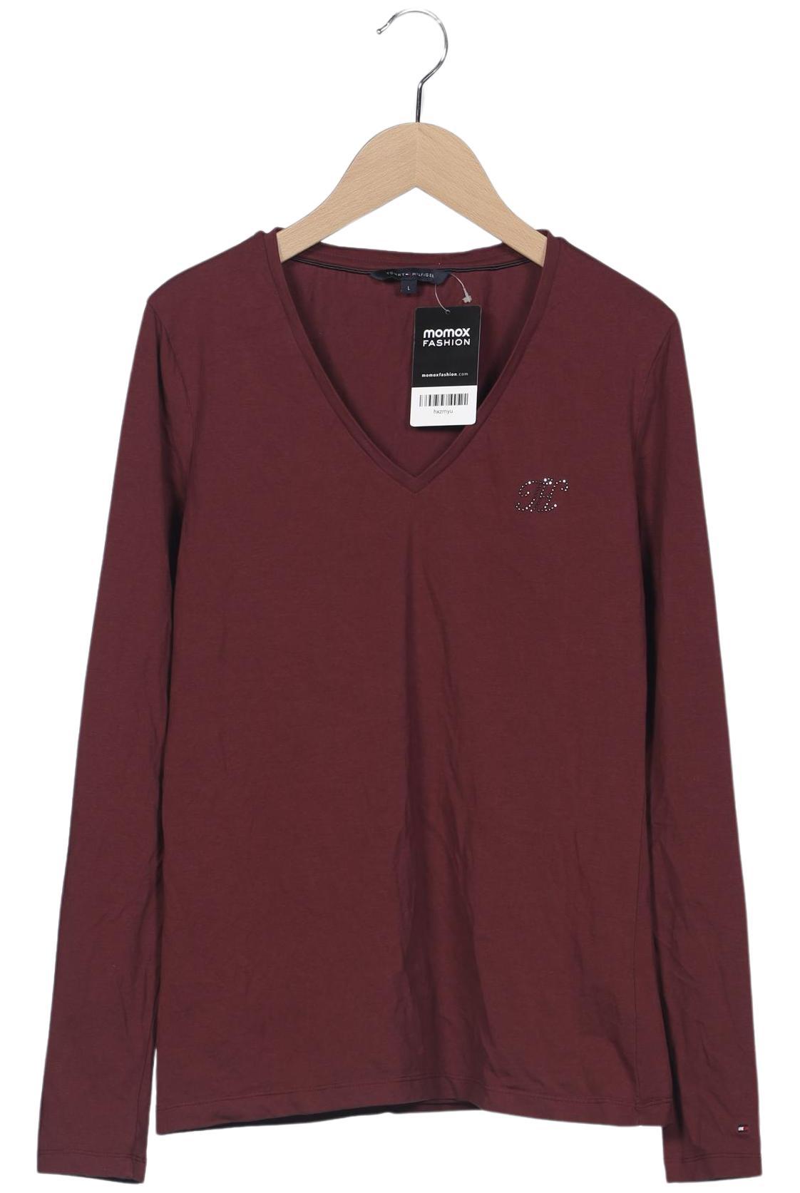 

Tommy Hilfiger Damen Langarmshirt, bordeaux, Gr. 42