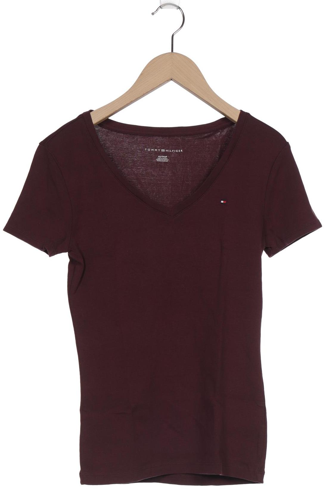 

Tommy Hilfiger Damen T-Shirt, bordeaux, Gr. 34