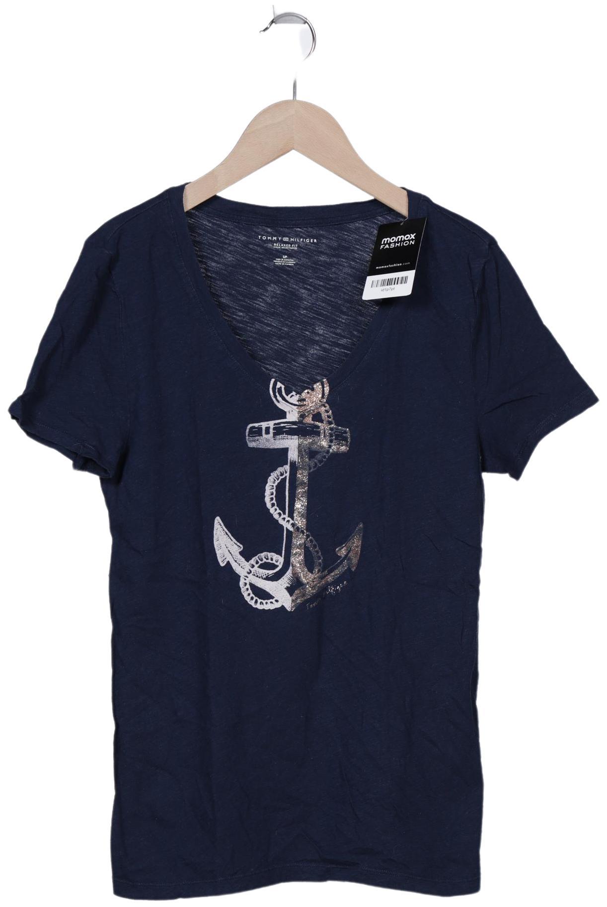 

Tommy Hilfiger Damen T-Shirt, marineblau, Gr. 36
