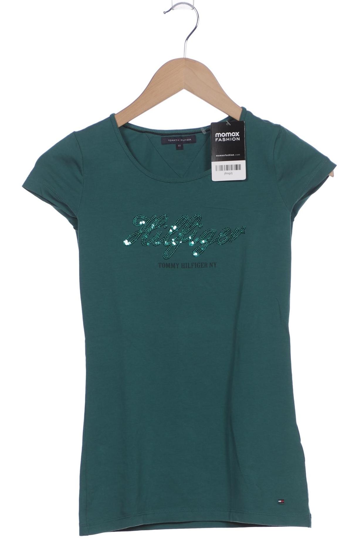 

Tommy Hilfiger Damen T-Shirt, türkis, Gr. 34