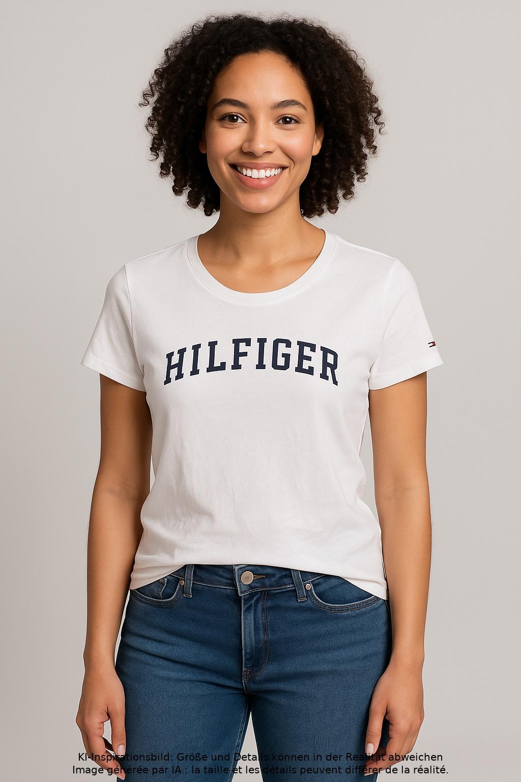

Tommy Hilfiger Damen T-Shirt, weiß, Gr. 34