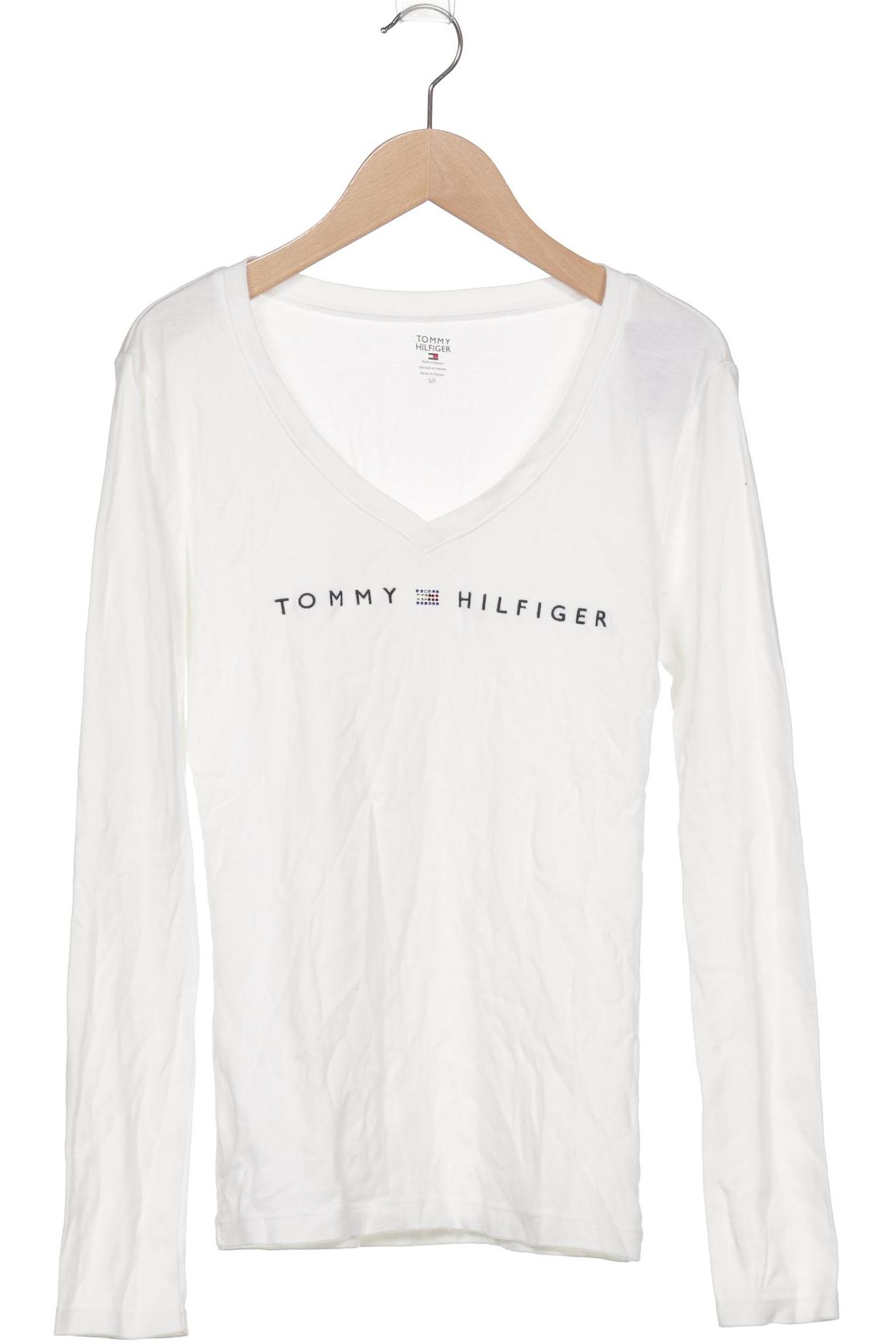 

Tommy Hilfiger Damen Langarmshirt, weiß, Gr. 36