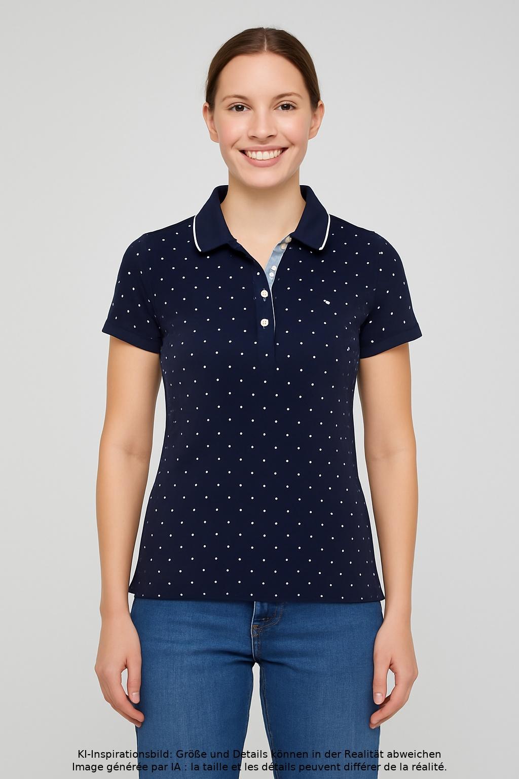 

Tommy Hilfiger Damen Poloshirt, marineblau, Gr. 38