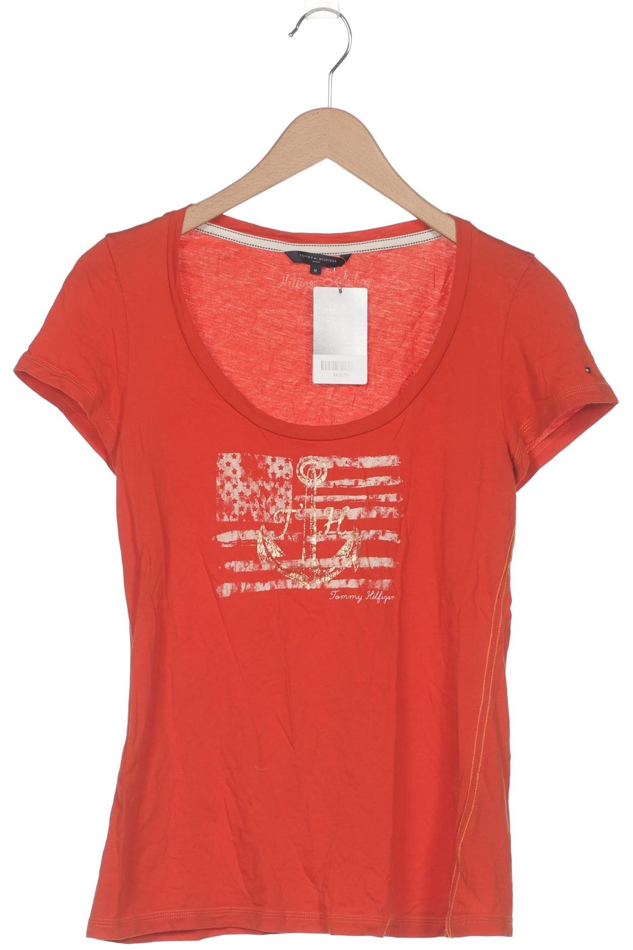 

Tommy Hilfiger Damen T-Shirt, orange, Gr. 38
