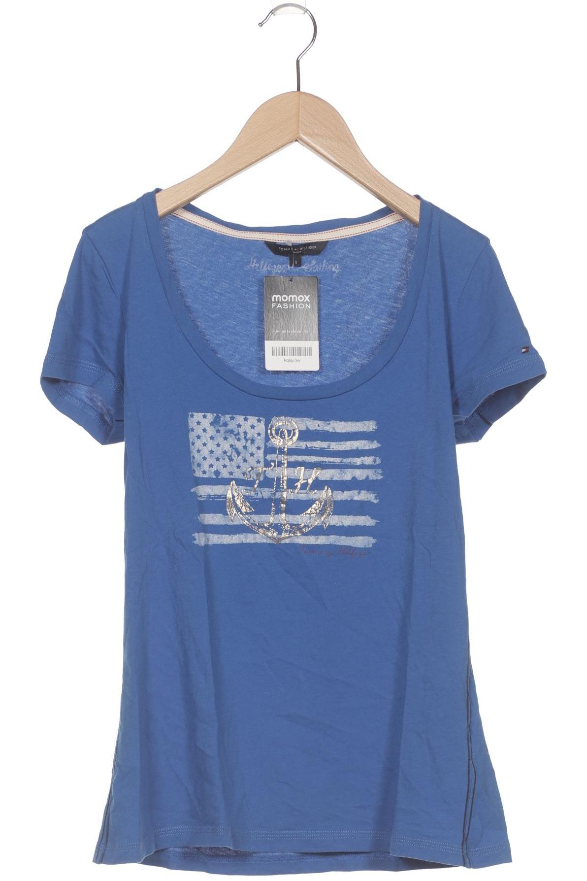

Tommy Hilfiger Damen T-Shirt, blau, Gr. 36