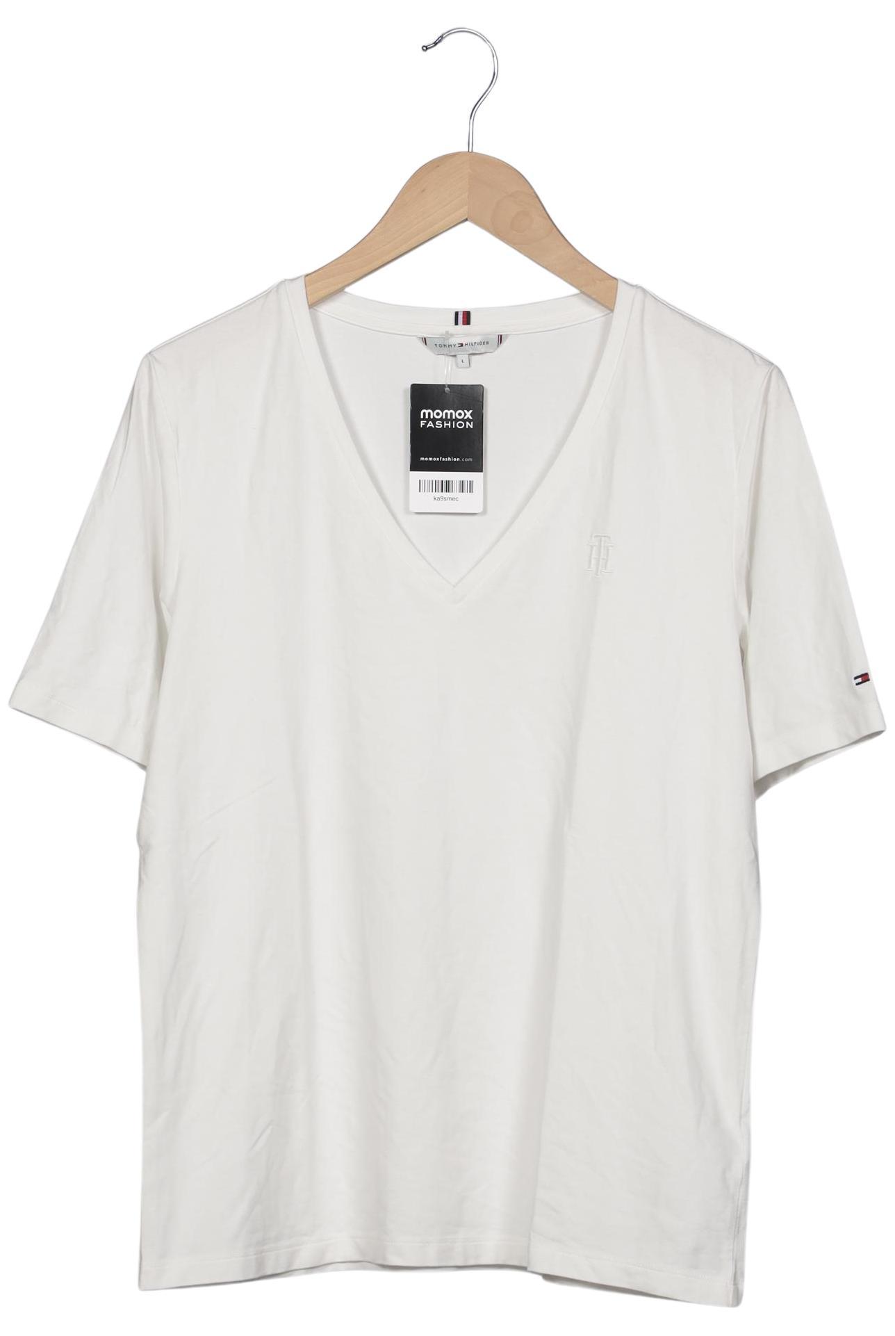 

Tommy Hilfiger Damen T-Shirt, cremeweiß, Gr. 42