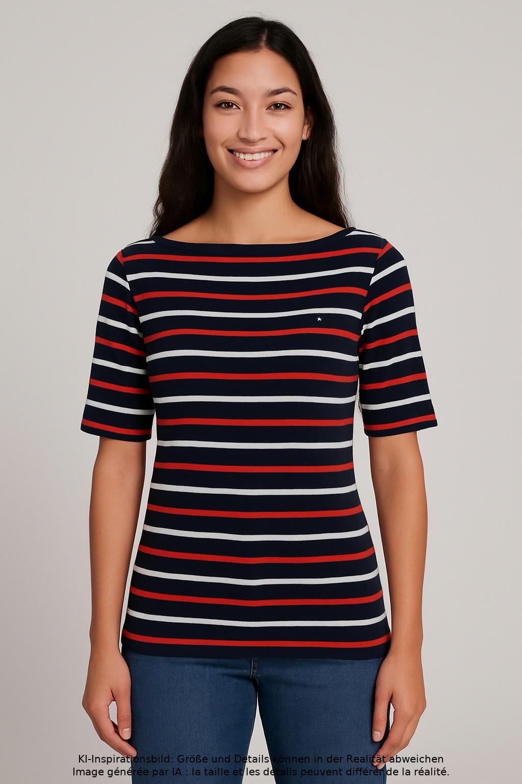 

Tommy Hilfiger Damen T-Shirt, mehrfarbig, Gr. 38