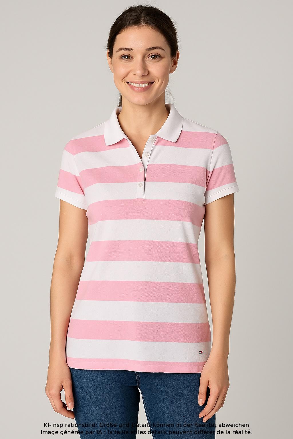 

Tommy Hilfiger Damen Poloshirt, mehrfarbig, Gr. 42