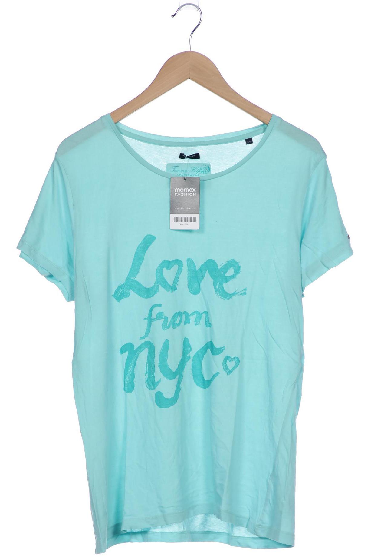 

Tommy Hilfiger Damen T-Shirt, blau, Gr. 46