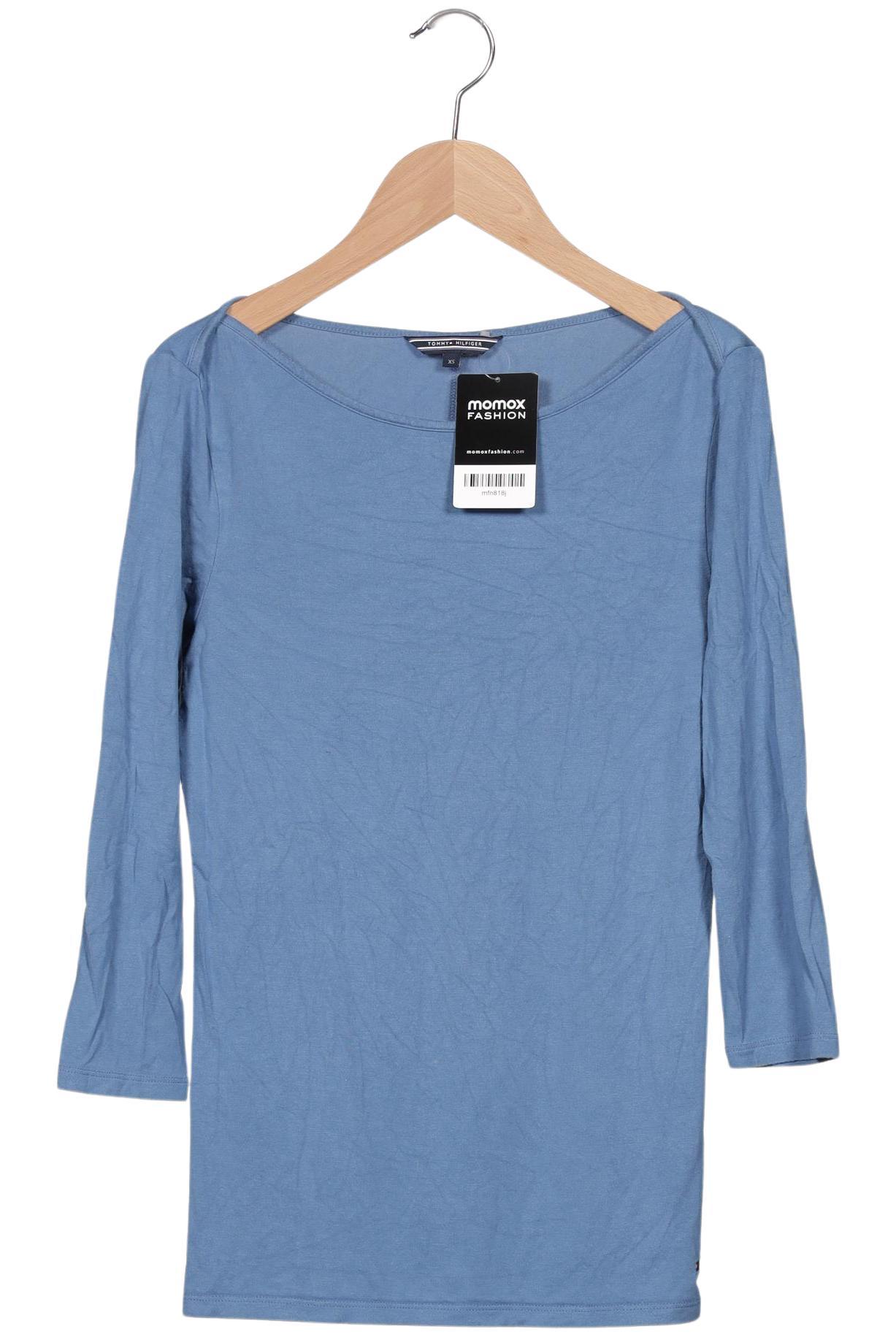 

Tommy Hilfiger Damen Langarmshirt, blau, Gr. 34