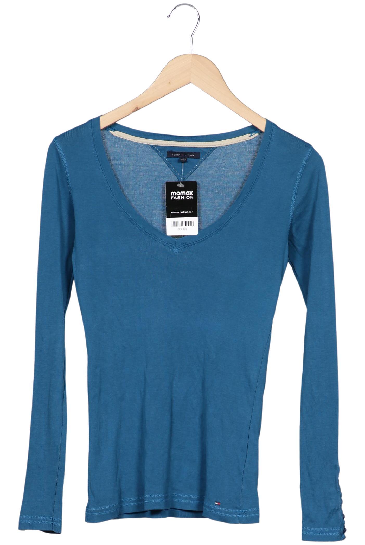 

Tommy Hilfiger Damen Langarmshirt, blau, Gr. 36