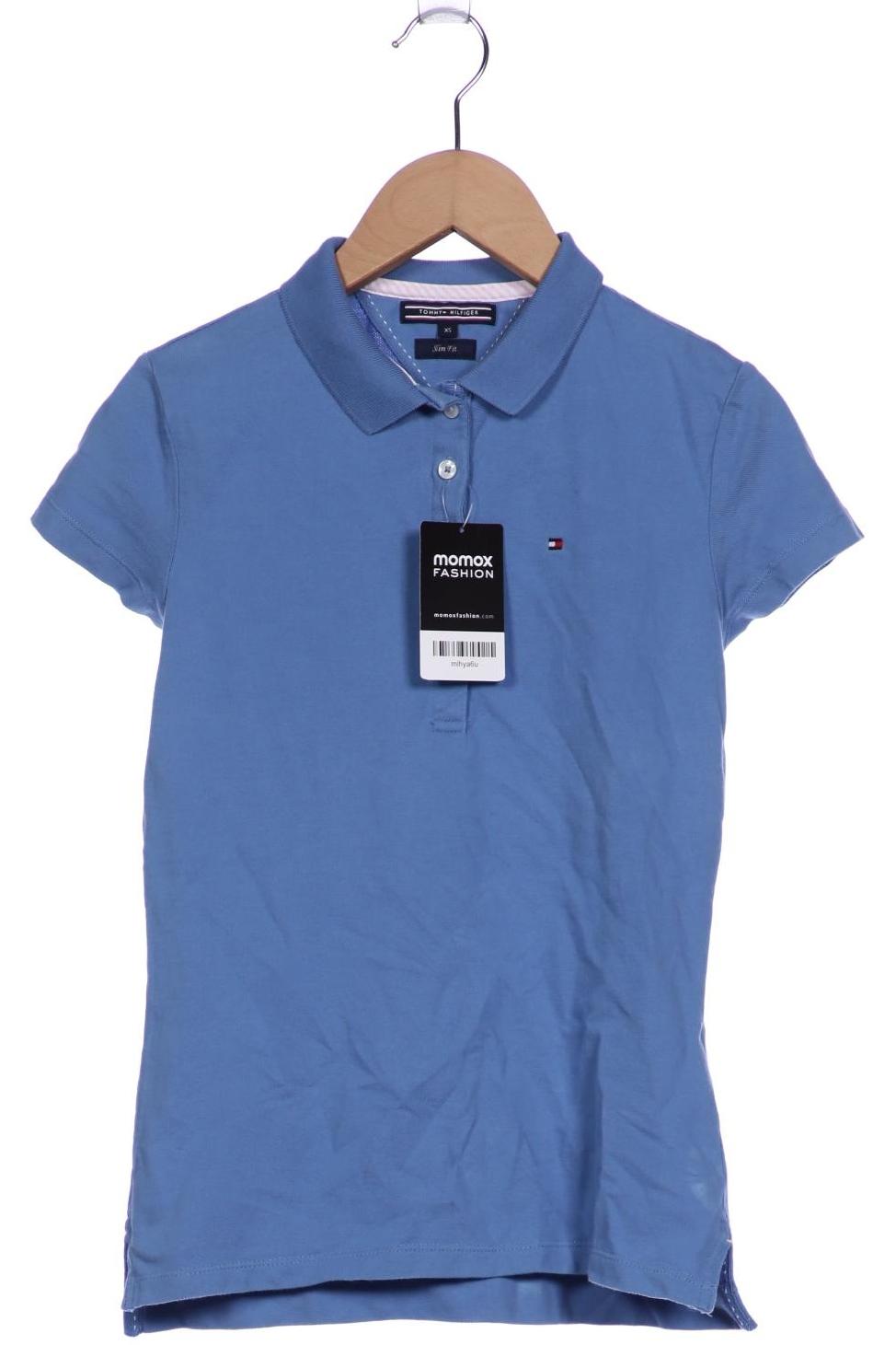 

Tommy Hilfiger Damen Poloshirt, blau, Gr. 34